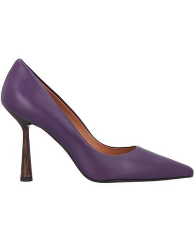 J.A.P. JOSE ANTONIO PEREIRA Court Shoes - Purple