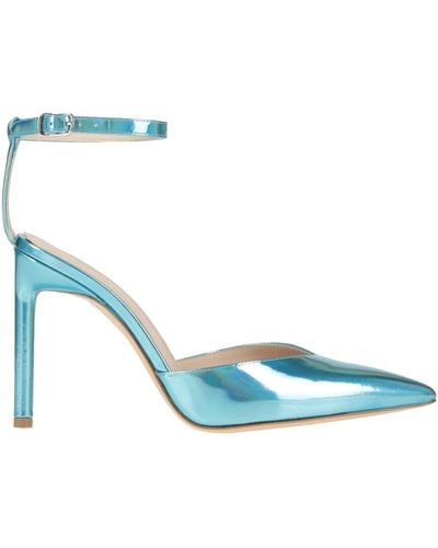 Bettina Vermillon Court Shoes - Blue