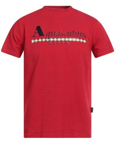 Aquascutum Camiseta - Rojo