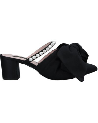 Mother Of Pearl Mules & Clogs - Black