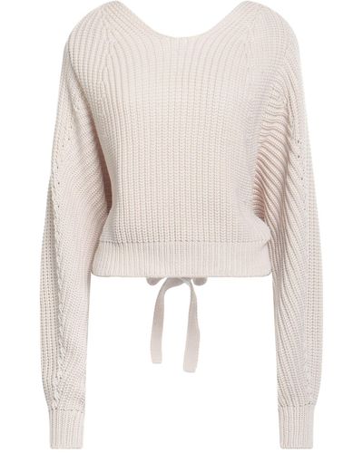 Dondup Ivory Sweater Cotton, Polyamide - Natural