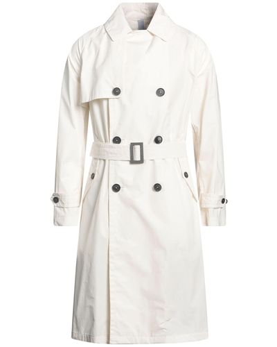 Hevò Overcoat & Trench Coat - White