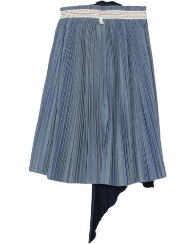 High Midi Skirt - Blue