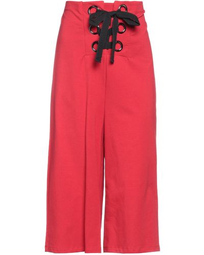 Berna Cropped Pants - Red