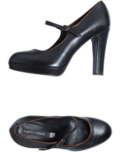 Alberto Fermani Platform Court Shoes - Black
