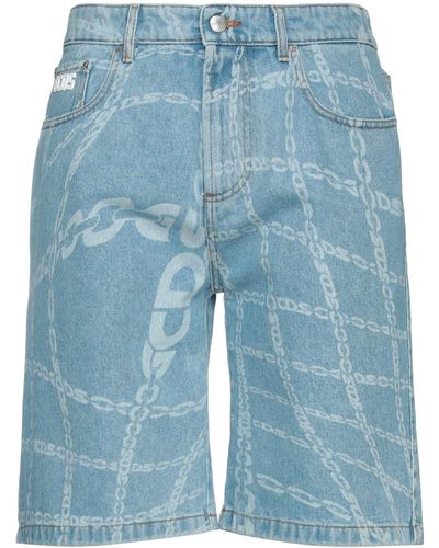 Gcds Denim Shorts - Blue