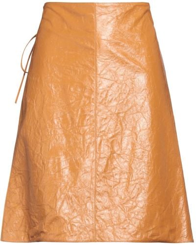 Miu Miu Midi Skirt - Orange