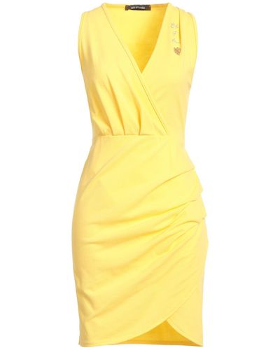 Odi Et Amo Mini Dress - Yellow