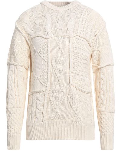 Roberto Collina Ivory Sweater Cotton, Nylon - White