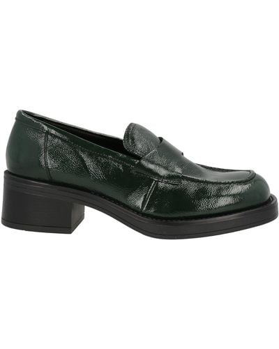 KARIDA Dark Loafers Leather - Black