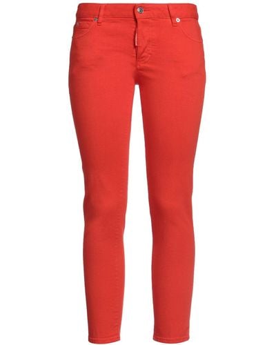 DSquared² Cropped Jeans - Rot