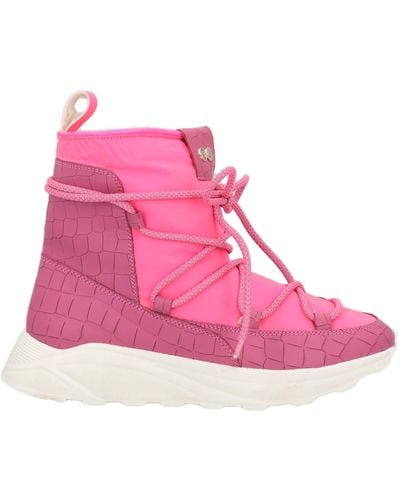 HIDE & JACK Ankle Boots Leather, Textile Fibers - Pink