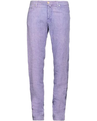 Jacob Coh?n Trousers Linen - Purple