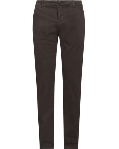 Dondup Dark Trousers Cotton, Elastane - Grey