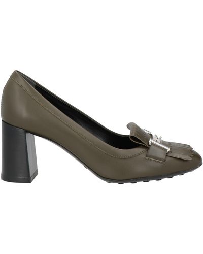 Tod's Dark Loafers Soft Leather - Gray