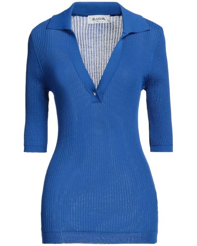 Blugirl Blumarine Sweater Viscose, Polyamide - Blue