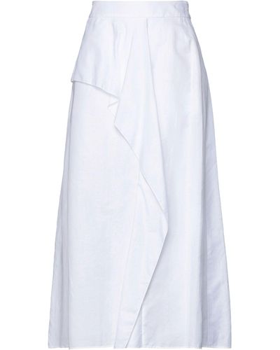 Agnona Midi Skirt - White
