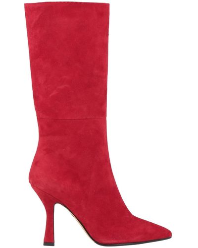 Stele Knee Boots - Red