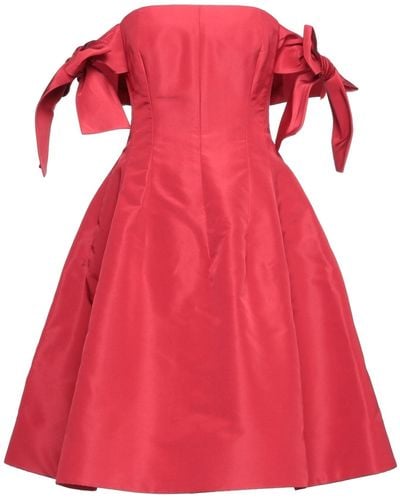 Oscar de la Renta Mini Dress - Red