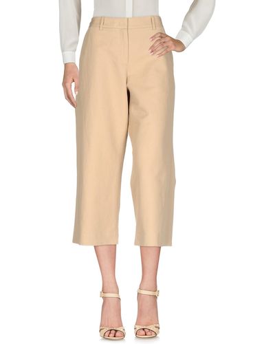 Armani Jeans Cropped Trousers - Natural