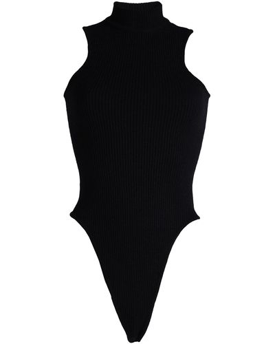 A PAPER KID Bodysuit - Black