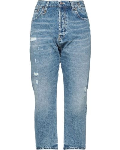 R13 Cropped Jeans - Blau