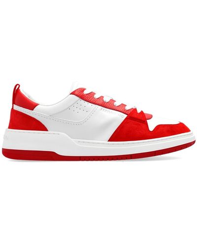 Ferragamo Sneakers con detalles en relieve - Rojo