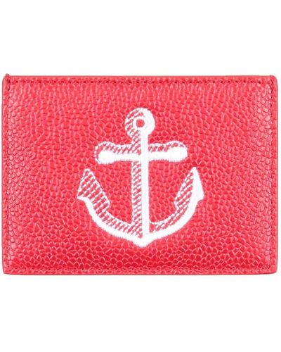 Thom Browne Document Holder Soft Leather - Pink