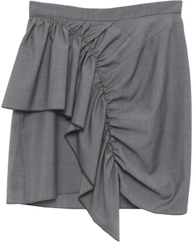 Isabel Marant Mini Skirt Virgin Wool - Grey