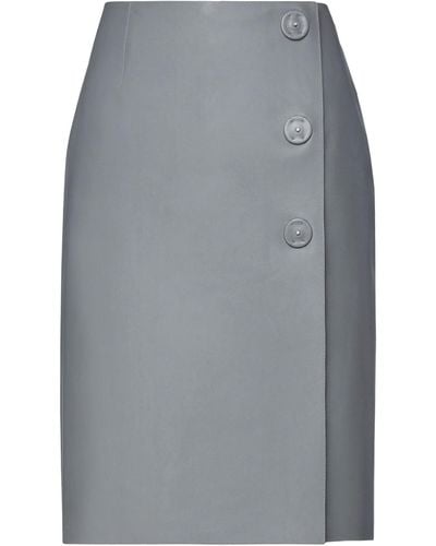Prada Midi Skirt - Gray