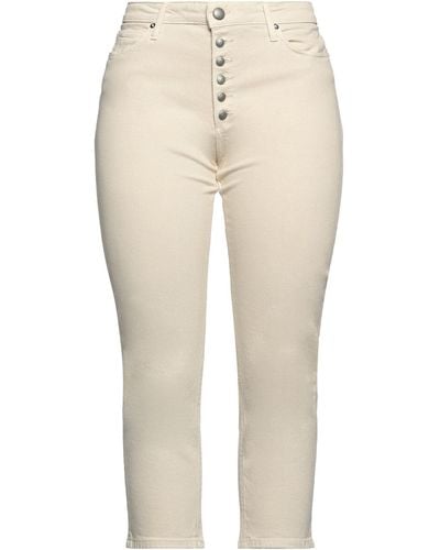 Roy Rogers Cropped Trousers - Natural