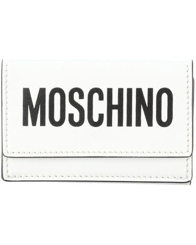 Moschino Wallet Soft Leather - White