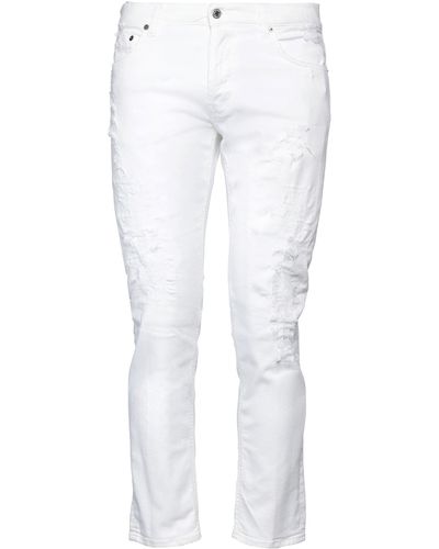 Aglini Pantaloni Jeans - Bianco