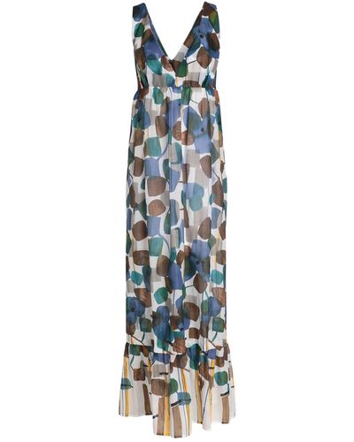 Manila Grace Maxi Dress - Blue