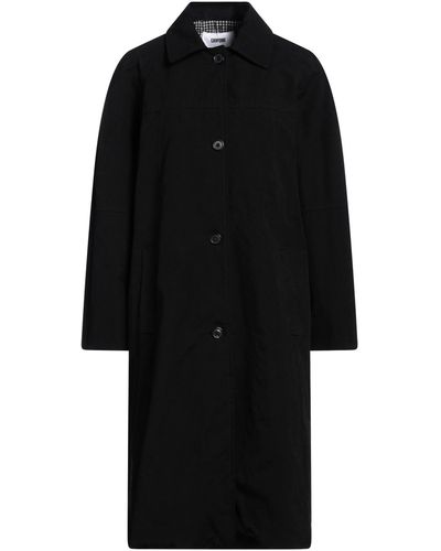 Grifoni Overcoat & Trench Coat Cotton, Polyester, Polyamide - Black