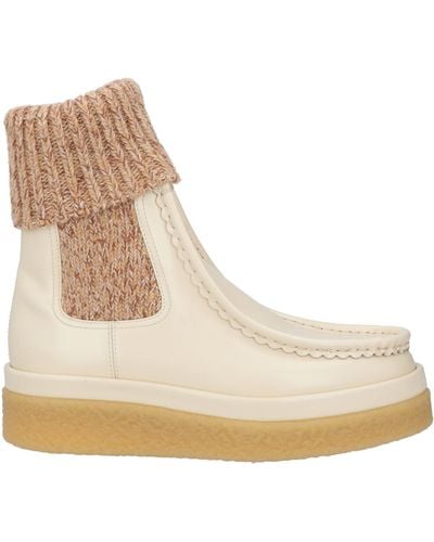 Chloé Ankle Boots - Natural