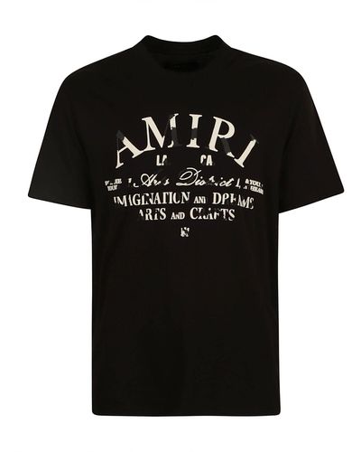 Amiri T-shirt en coton à logo imprimé - Noir