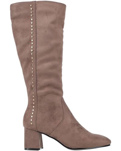 CafeNoir Knee Boots - Brown