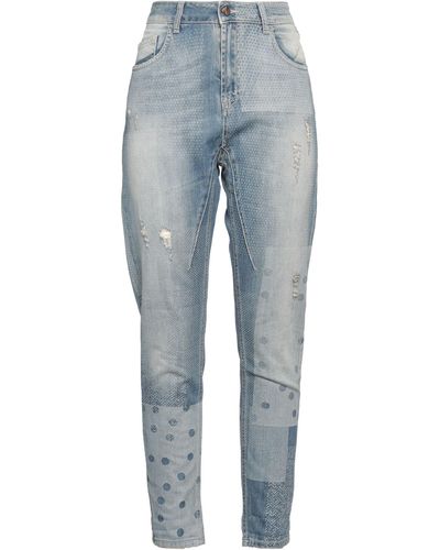 Manila Grace Pantaloni Jeans - Blu
