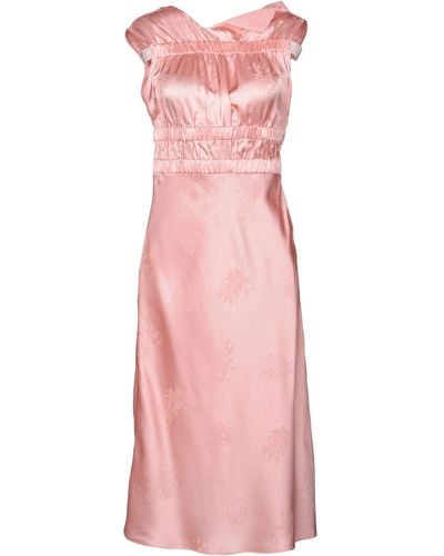 Topshop Unique Midi Dress - Pink