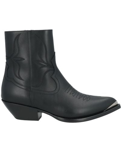 Celine Ankle Boots Leather - Black