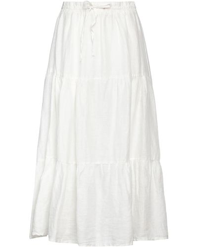 Yes-Zee Long Skirt - White