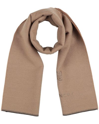 Givenchy Khaki Scarf Wool, Cashmere - Natural