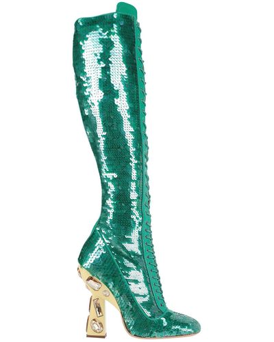 Miu Miu Knee Boots - Green