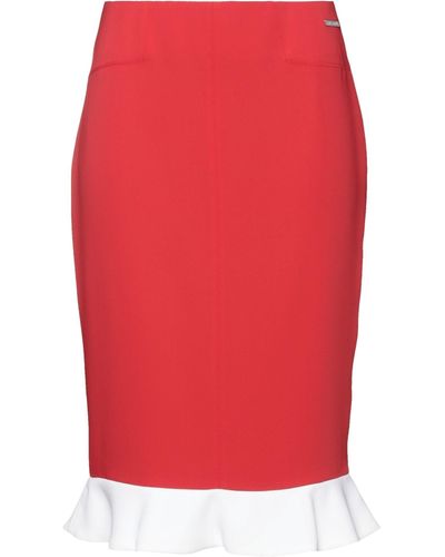 Frankie Morello Midi Skirt - Red