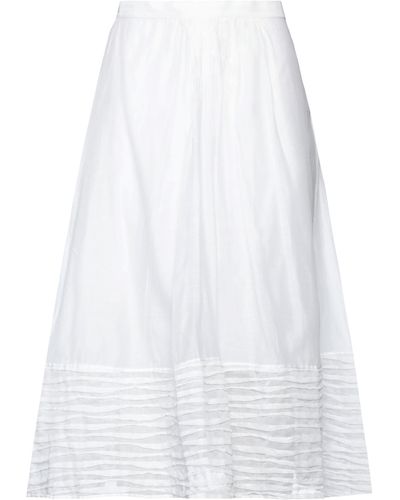 Thierry Colson Midi Skirt - White