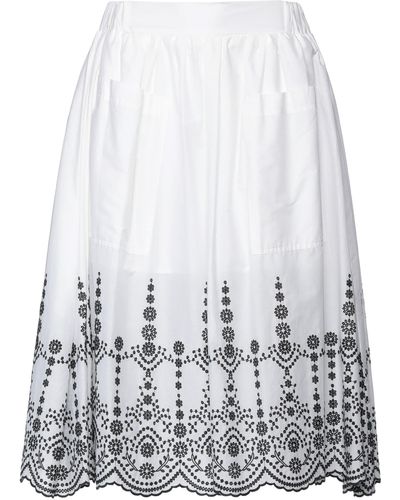 MAX&Co. Midi Skirt - White