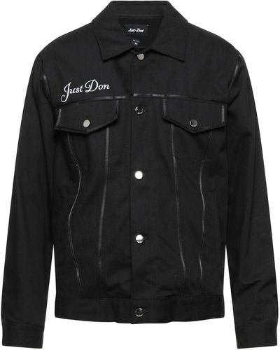 Just Don Denim Outerwear - Black