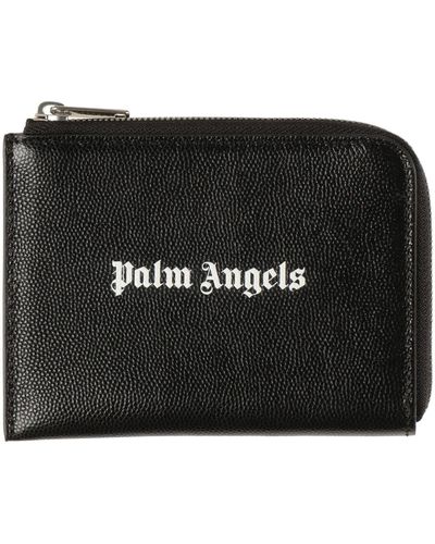 Palm Angels Coin Purse Leather - Black