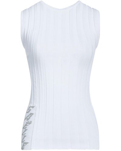 Gaelle Paris Sweater Viscose, Polyamide, Polyester - White